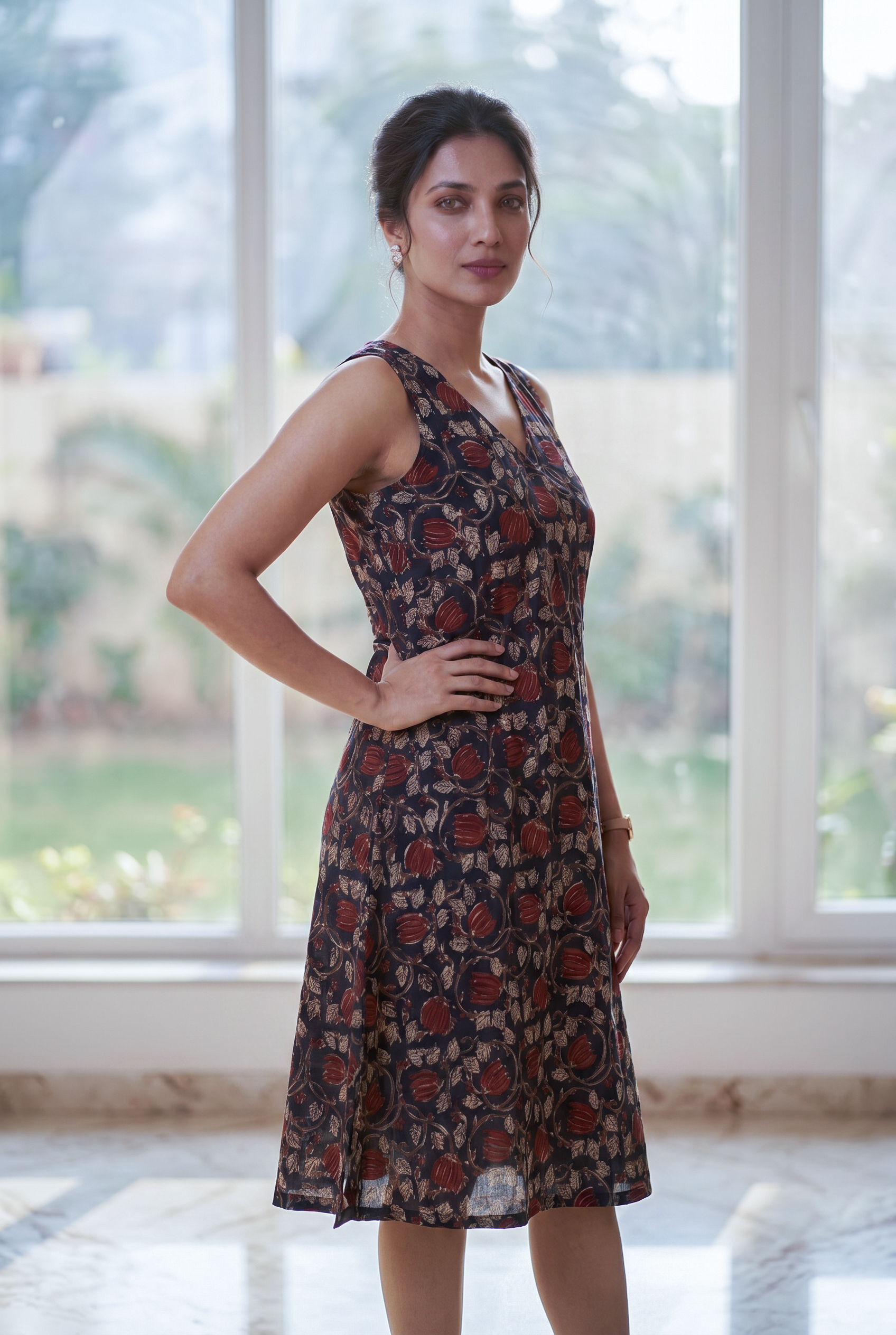 Black Kalamkari Dress
