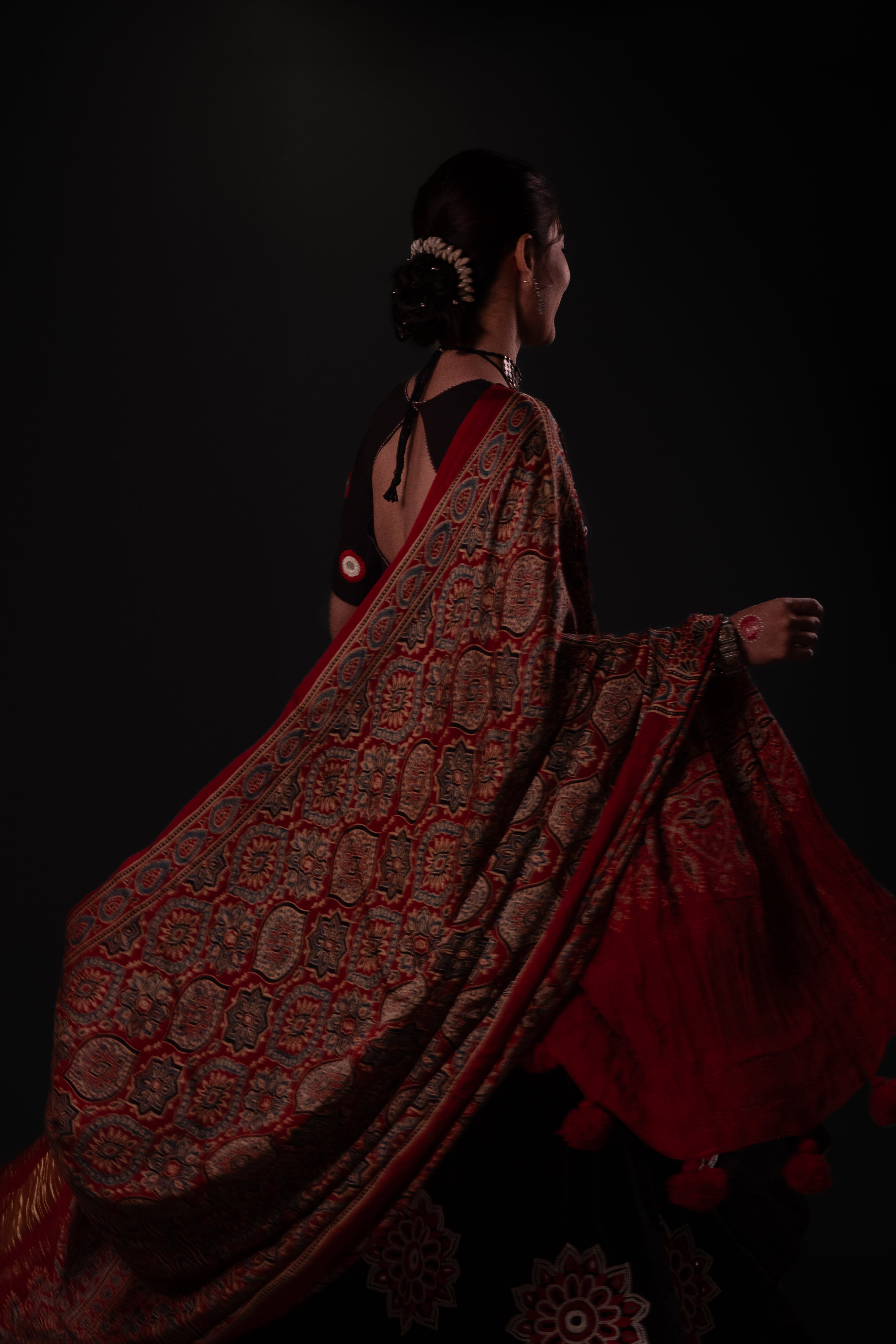 Black Handwork Choli Set