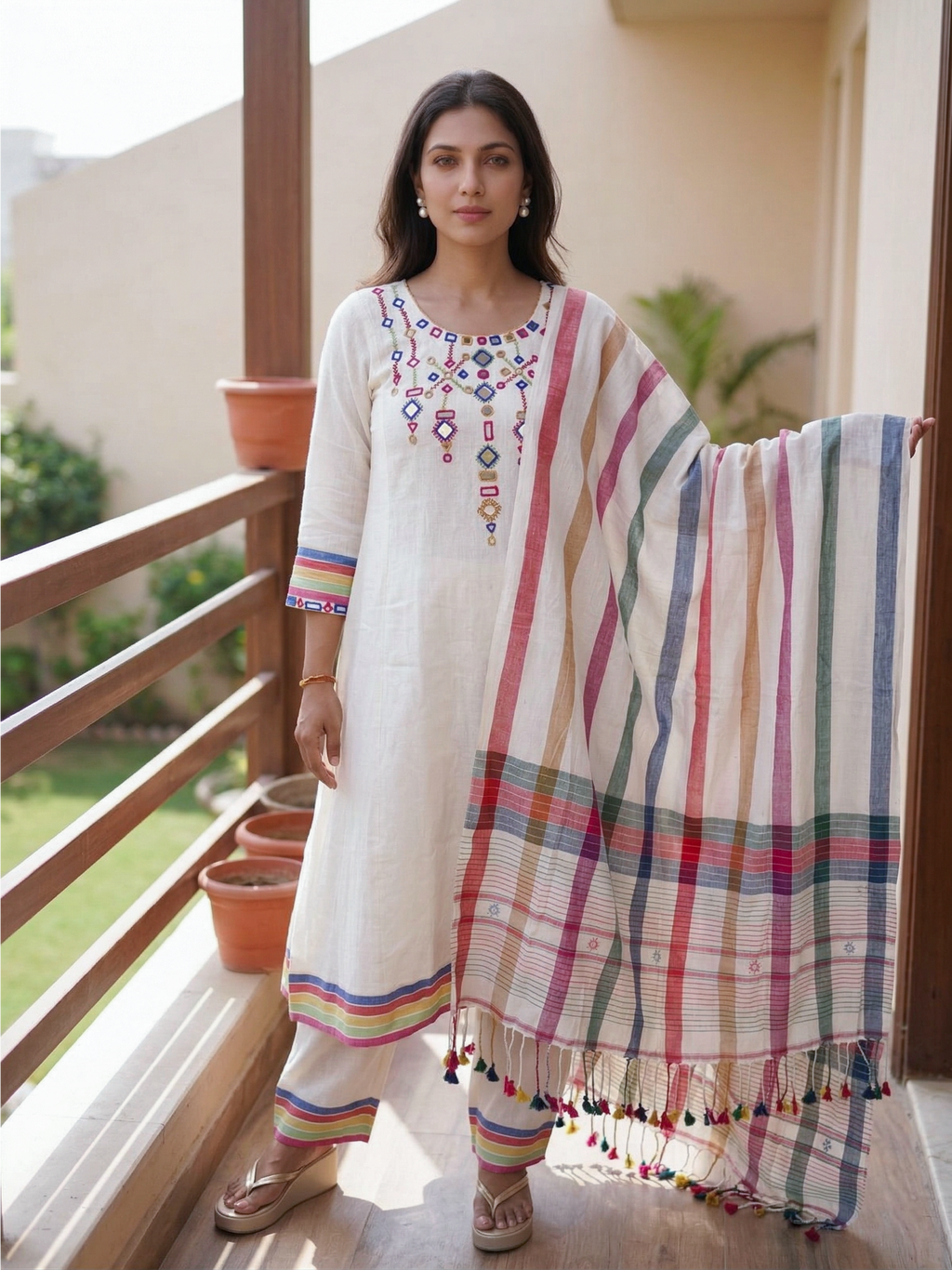 Kala cotton kurti set
