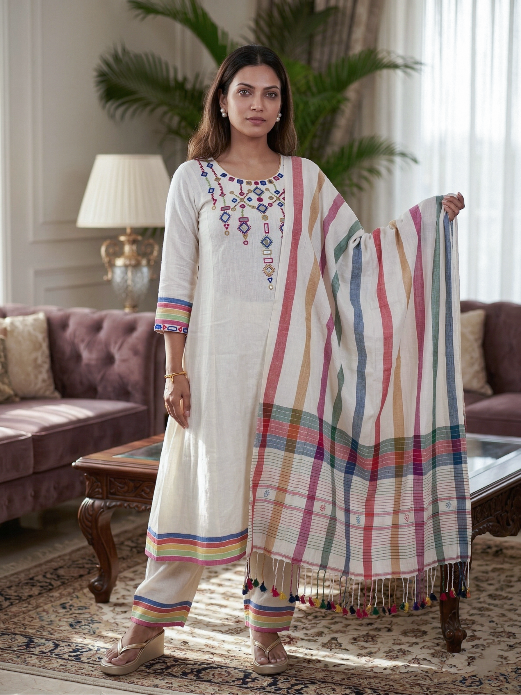 Kala cotton kurti set
