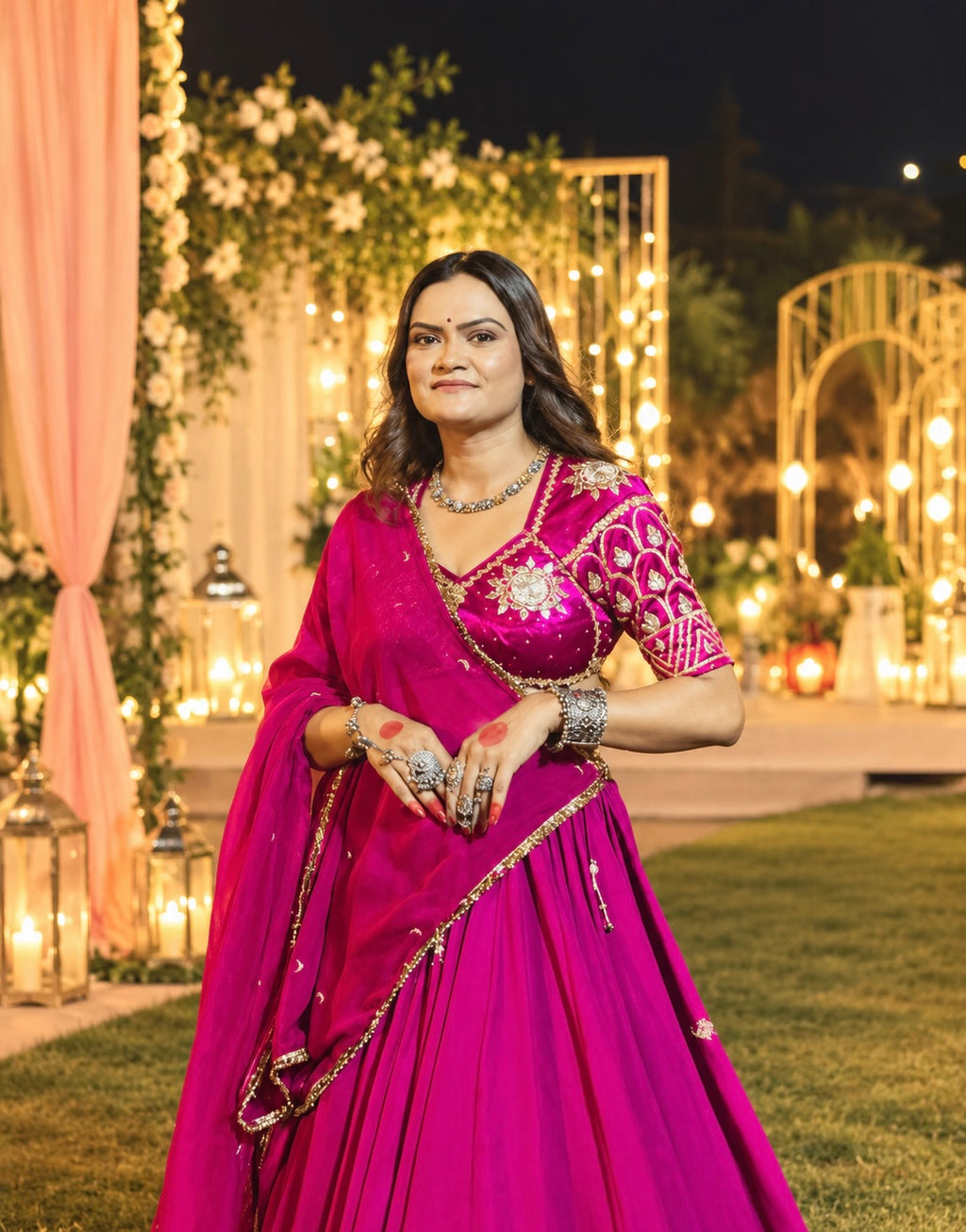 Rani Pink Choli Set