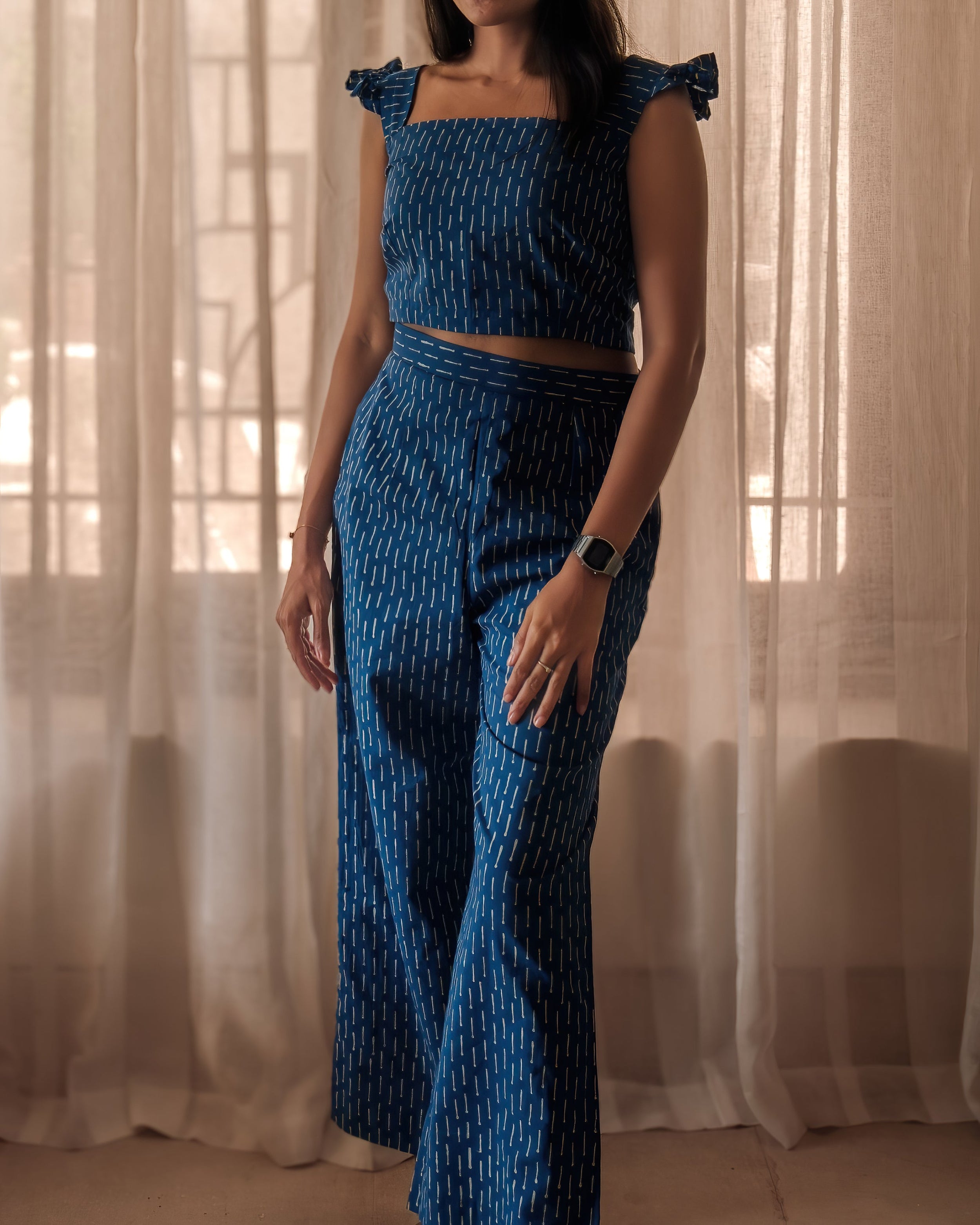 Blue cotton Co- Ord set