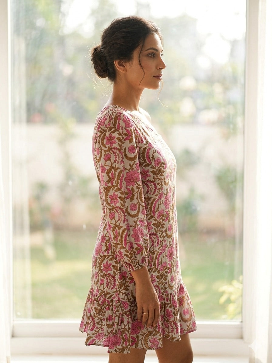 Pink One Shoulder Dress