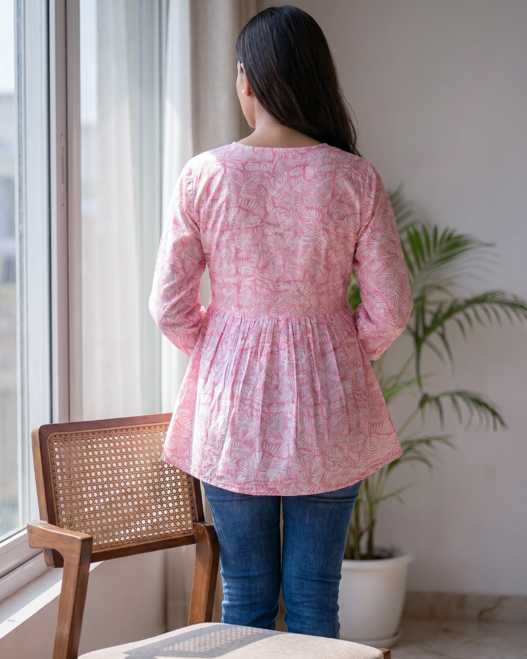 Block printed Top